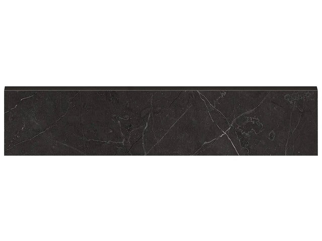 Anatolia Tile 3X12 Bn La Marca Nero Honed & Rectified Bullnose 4502-0289-0 Nero Venato 3x12 Bullnose Honed - premium natural stone mosaic tile from Anatolia Tile, available at PoshHaus showroom in Keene, NH