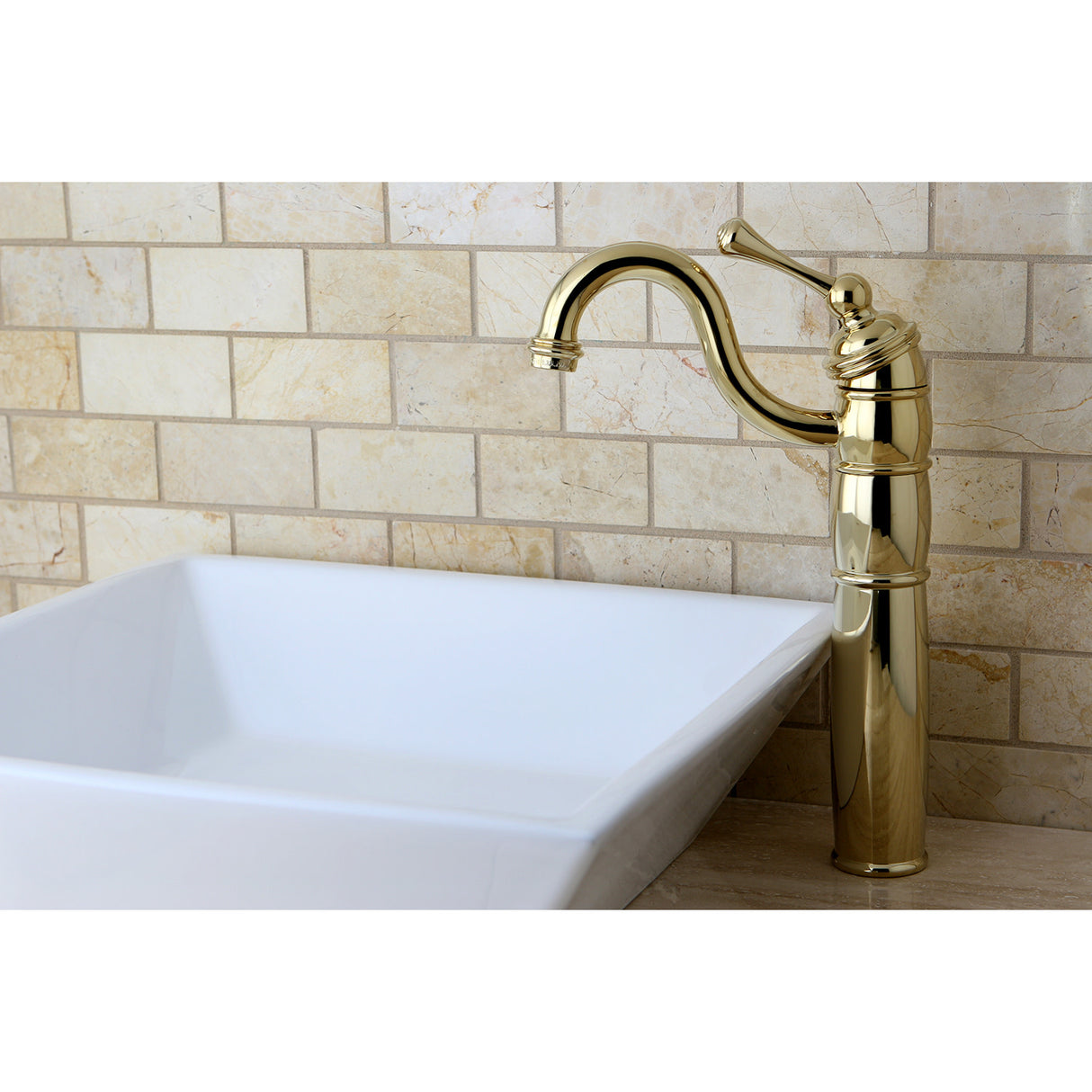 Kingston Brass KB1422BL Vessel Sink Faucet, Polished Brass