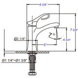 ALFI brand AB1295-BN Brushed Nickel Single Lever Bathroom Faucet