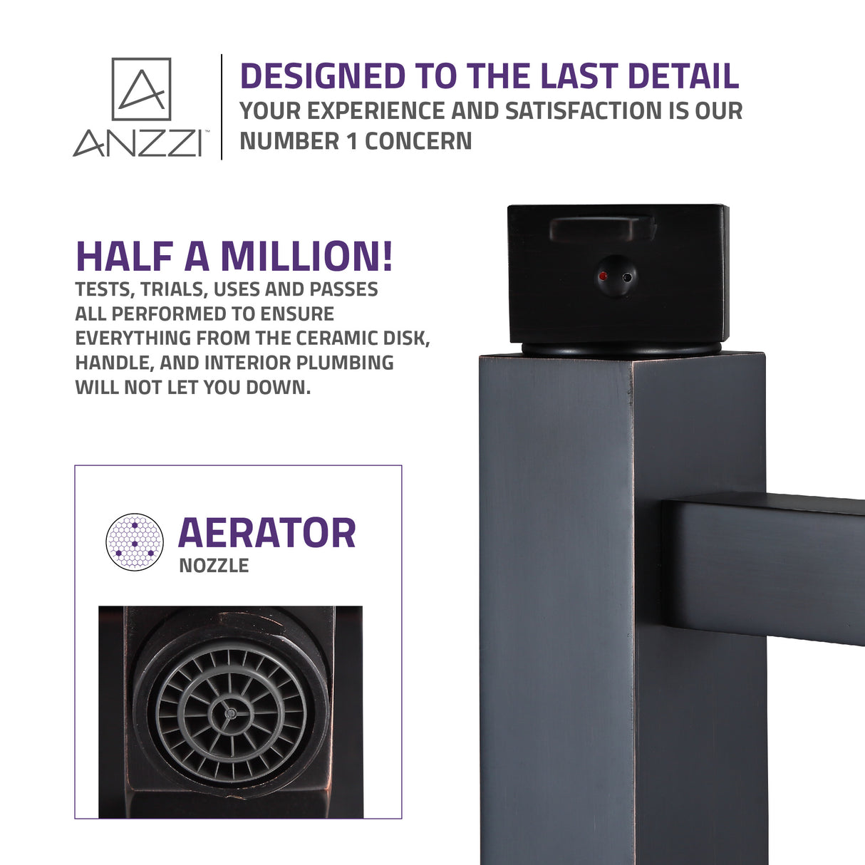 ANZZI L-AZ112ORB Pygmy Single Hole Single Handle Bathroom Faucet in Oil Rubbed Bronze