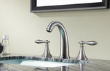 ANZZI L-AZ185BN Queen 8 in. Widespread 2-Handle Bathroom Faucet in Brushed Nickel