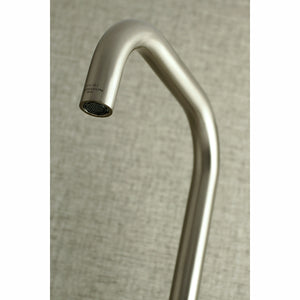 Kingston Brass Concord 8-Inch Adjustable Center Wall Mount Kitchen Faucet, Brushed Nickel