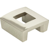 Atlas Homewares Centinel Square Knob 1 1/4 Inch (c-c) Polished Nickel