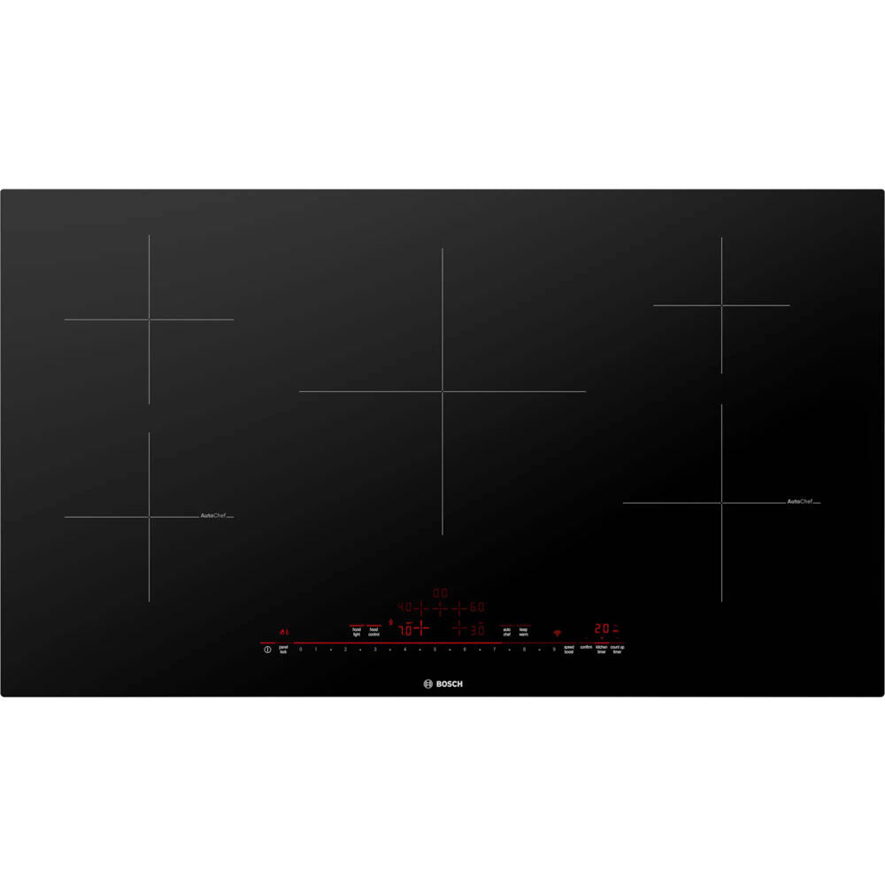Bosch NIT8660UC 36" Induction Cooktop, 800 Series, Frameless, Home Connect