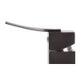 ALFI brand AB1258-BN Brushed Nickel Square Body Curved Spout Single Lever Bathroom Faucet