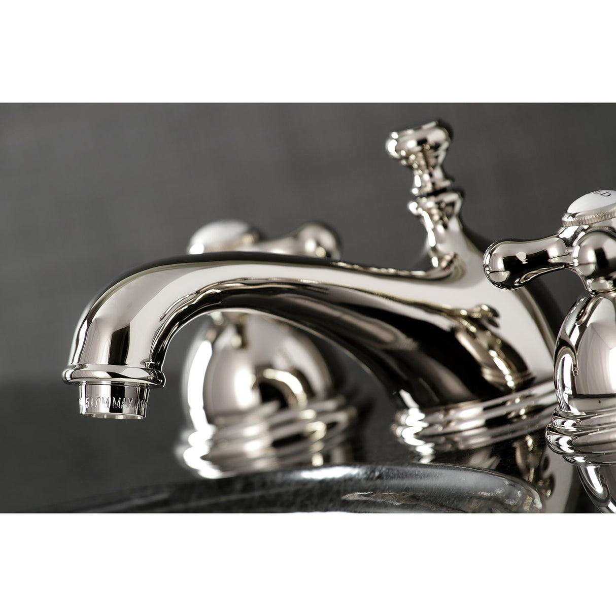 Kingston Brass KS3966AX 8 in. Widespread Bathroom Faucet, Polished Nickel