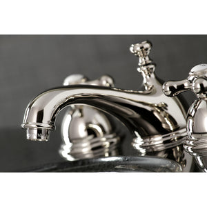 Kingston Brass KS3966AX 8 in. Widespread Bathroom Faucet, Polished Nickel