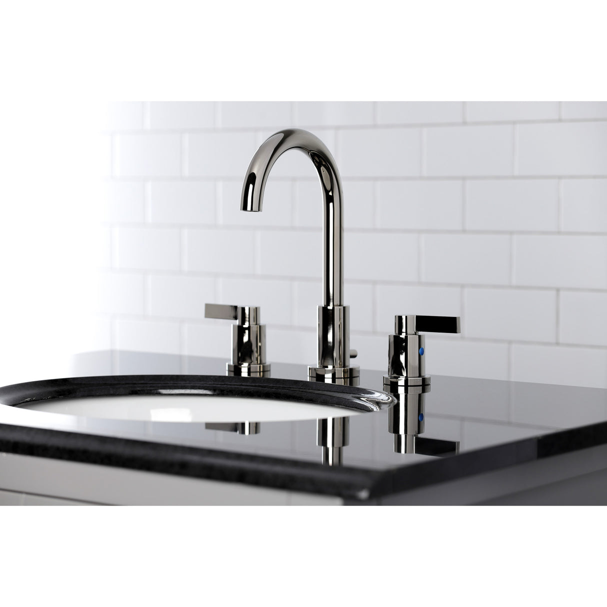 Fauceture FSC8929NDL NuvoFusion Widespread Bathroom Faucet, Polished Nickel