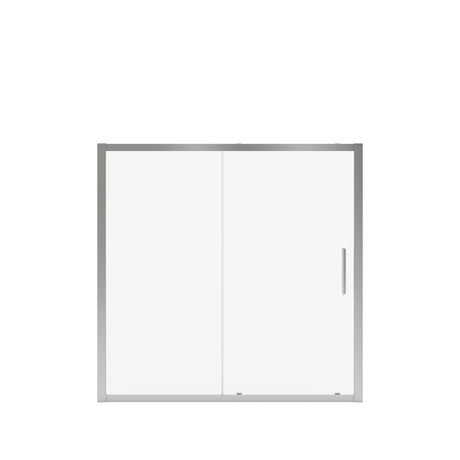 MAAX 135245-900-084-000 Connect 55 ½-57 x 57 in. 6mm Sliding Tub Door for Alcove Installation with Clear glass in Chrome