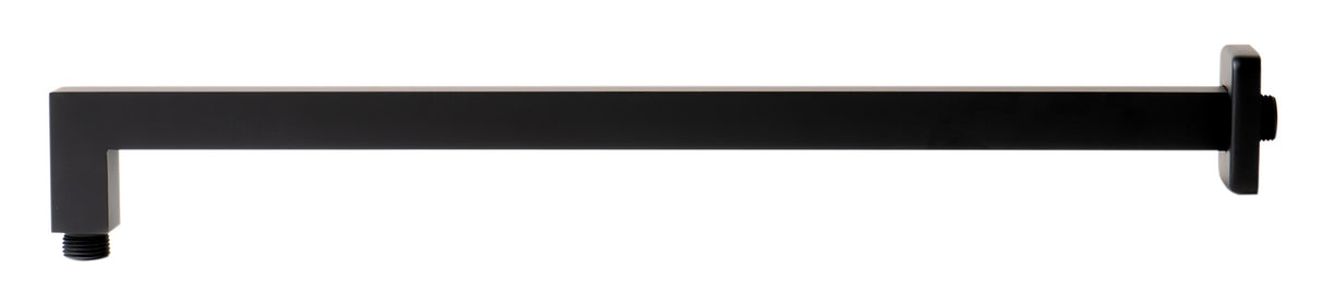 Black Matte 20" Square Wall Shower Arm