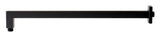 Black Matte 20" Square Wall Shower Arm