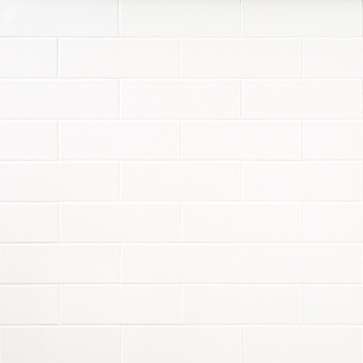 Metro White 4 in. x 12 in. Glossy Ceramic Wall Tile (Case)