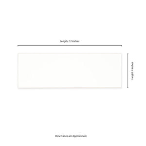 Metro White 4 in. x 12 in. Glossy Ceramic Wall Tile (Case)