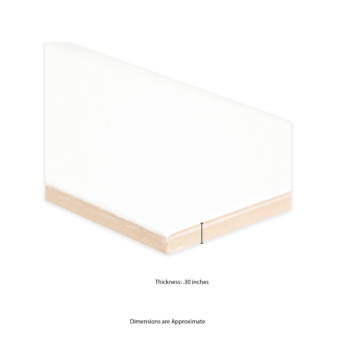 Metro White 4 in. x 12 in. Glossy Ceramic Wall Tile (Case)