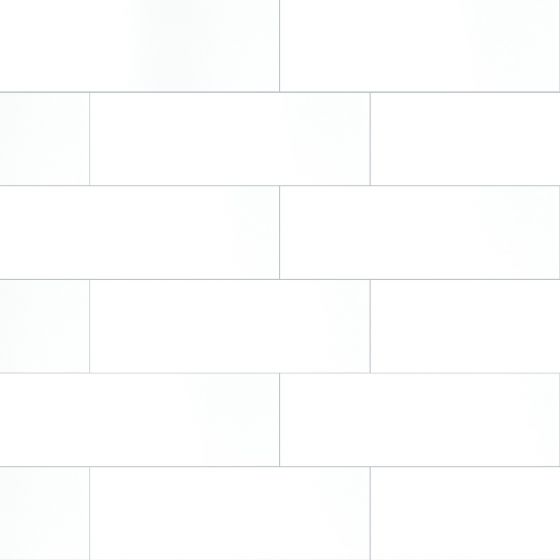 Metro White 4" x 16" Glossy Porcelain Floor and Wall Tile