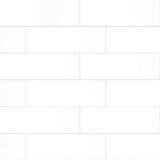 Metro White 4" x 16" Glossy Porcelain Floor and Wall Tile