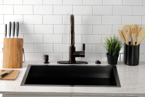 Gourmetier LS8785CTL Continental Single-Handle Pull-Down Kitchen Faucet, Oil Rubbed Bronze