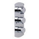ALFI brand AB4001-PC Polished Chrome Concealed 3-Way Thermostatic Valve Shower Mixer Round Knobs