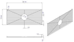 Stainless steel kitchen sink grid for AB3618HS