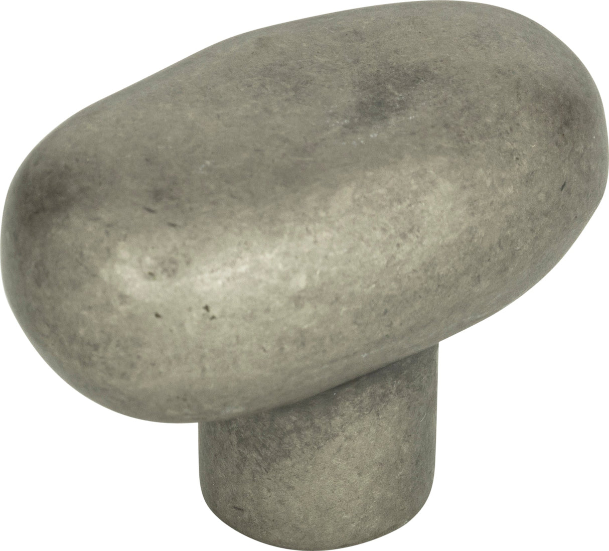 Atlas Homewares Distressed Oval Knob 1 11/16 Inch Pewter