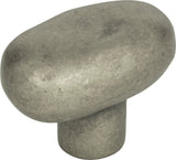 Atlas Homewares Distressed Oval Knob 1 11/16 Inch Pewter