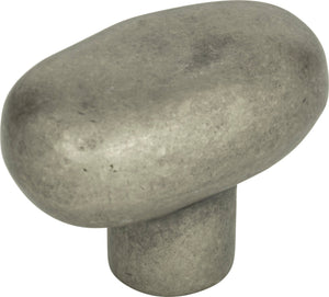 Atlas Homewares Distressed Oval Knob 1 11/16 Inch Pewter