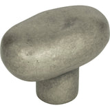 Atlas Homewares Distressed Oval Knob 1 11/16 Inch Pewter