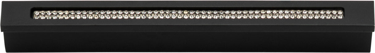 Atlas Homewares Crystal Bar Inset Thin Pull 3 3/4 Inch (c-c) Matte Black