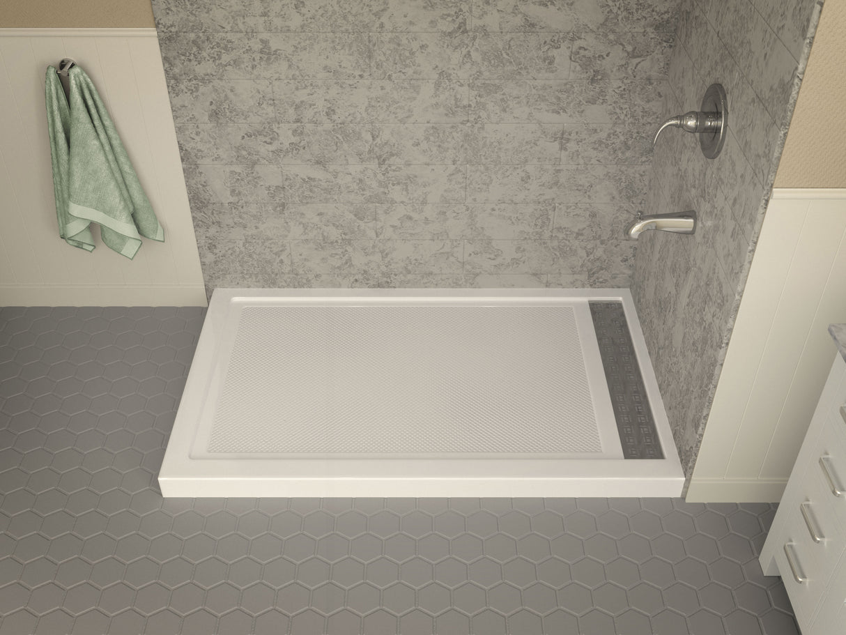 ANZZI SB-AZ012WR-R Orchard Series 60 in. x 36 in. Shower Base in White