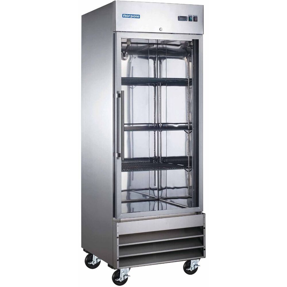 Norpole NP1F-G 1 Glass Door Up Right Reach-in Freezer