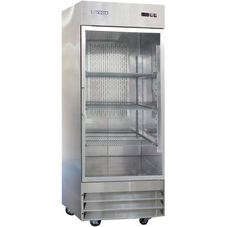 Norpole NP1R-G 23 Cuft. Up Right Reach-In Refrigerator with Glass Door