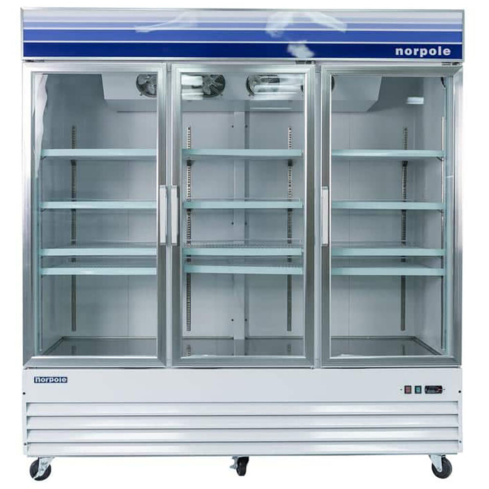 Norpole NPGR3-S 52 Cuft. Triple Door Merchandiser Refrigerator