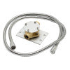 ALFI brand AB2843-PC Polished Chrome Single Hole Floor Mounted Waterfall Tub Filler