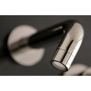 Kingston Brass KS8126DL Concord 2-Handle Wall Mount Bathroom Faucet, Polished Nickel