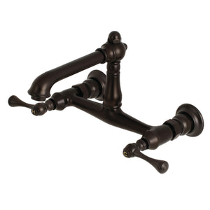 Kingston Brass KS7245BL Wall Mount Bathroom Faucet, Oil Rubbed Bronze