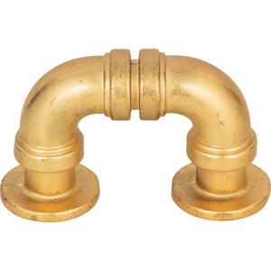 Atlas Homewares Steam Punk Finger Pull 1 5/16 Inch (c-c) Vintage Brass