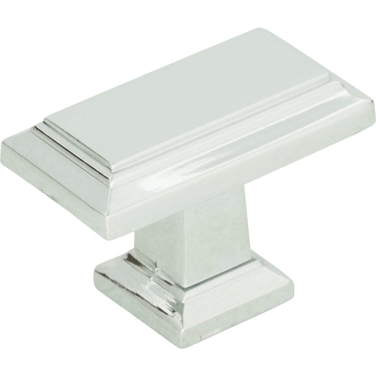 Atlas Homewares Sutton Place Rectangle Knob 1 7/16 Inch Polished Chrome