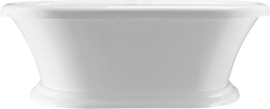 MTI Melinda 1 Soaker Tub with Pedestal Base & Access Panel - (DoloMatte) - 71-1/4" L x 34-3/4" W x 23-1/2" H