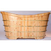 ALFI brand AB1105 63" Free Standing Cedar Wooden Bathtub