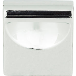 Atlas Homewares Round Rail Knob 1 1/8 Inch Polished Chrome