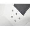 EAGO AM154ETL-L6 6 ft Acrylic White Rectangular Whirlpool Bathtub w Fixtures