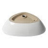 ALFI brand ABC914 White 23" Fancy Above Mount Ceramic Sink