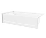 Swanstone VP6030CTML/R 60 x 30 Solid Surface Bathtub with Right Hand Drain in White VP6030CTMR.010