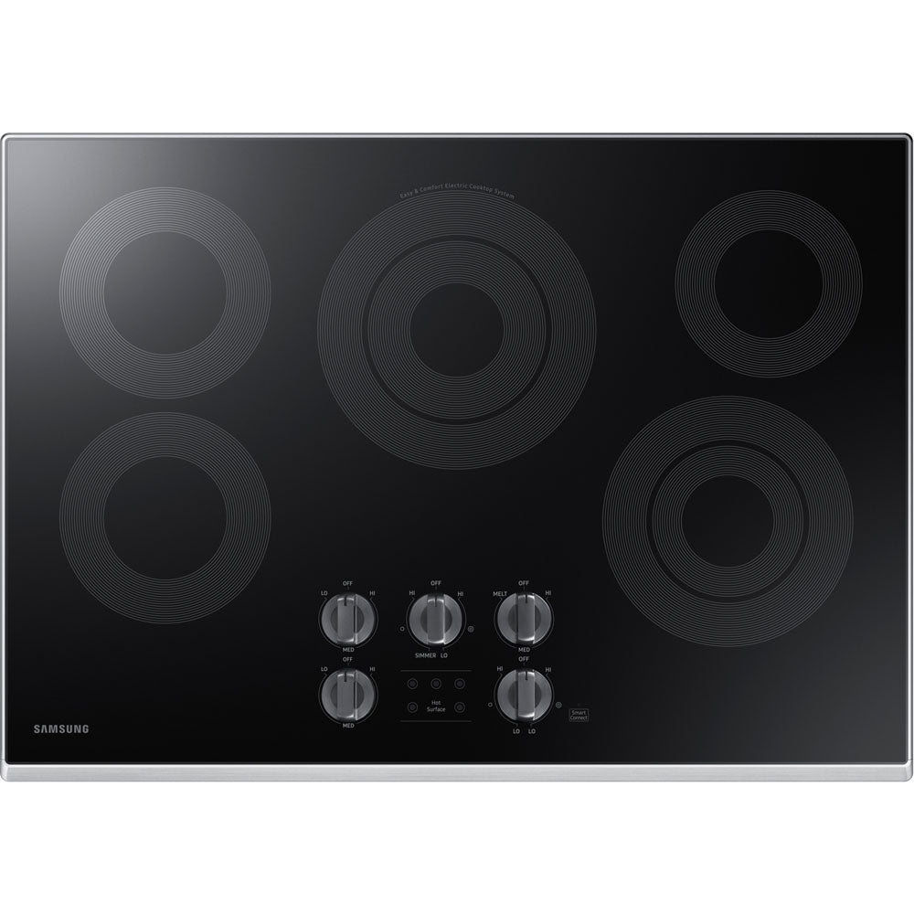Samsung NZ30K6330RS 30" Electric Cooktop, LED Knobs, Wi-Fi