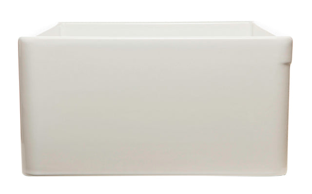 ALFI brand AB533-B 33" Biscuit Smooth Apron Single Bowl Fireclay Farm Sink