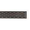 ALFI brand 59" Brushed Stainless Steel Linear Shower Drain with Groove Holes