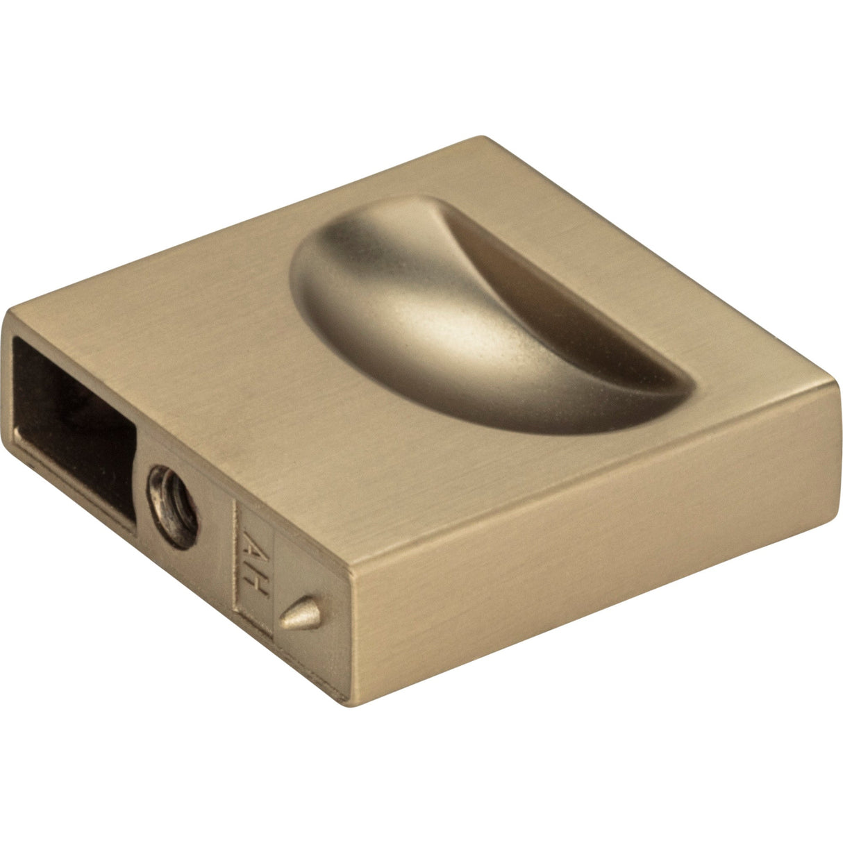 Atlas Homewares Thin Square Knob 1 1/4 Inch Champagne