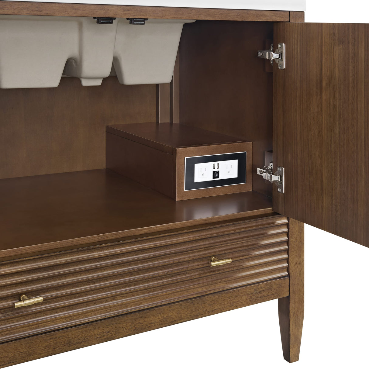 Myrrin 36" Vanity, Mid Century Walnut