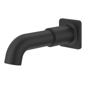 Square Non-Divertering Tub Spout in Spot Defense Matte Black