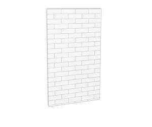 MAAX 103421-301-526 Utile 48 in. Composite Direct-to-Stud Back Wall in Metro Tux